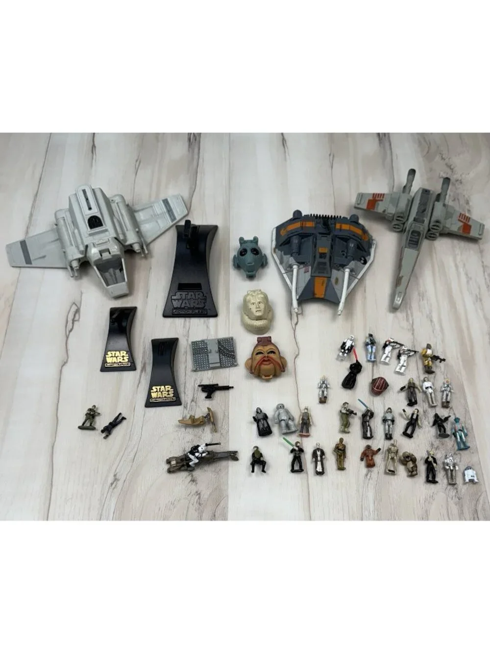 VTG 1995 Lot 48 Galoob STAR WARS Micro Machines ACTION FLEET Figures & Vehicles